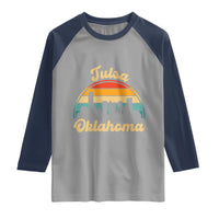 Vintage Tulsa Oklahoma Pride Raglan Shirt Proud Oklahoman Gift