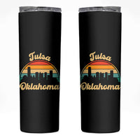 Vintage Tulsa Oklahoma Pride Skinny Tumbler Proud Oklahoman Gift