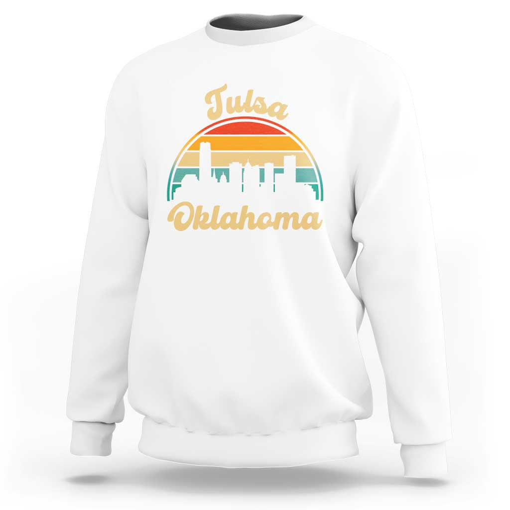Vintage Tulsa Oklahoma Pride Sweatshirt Proud Oklahoman Gift