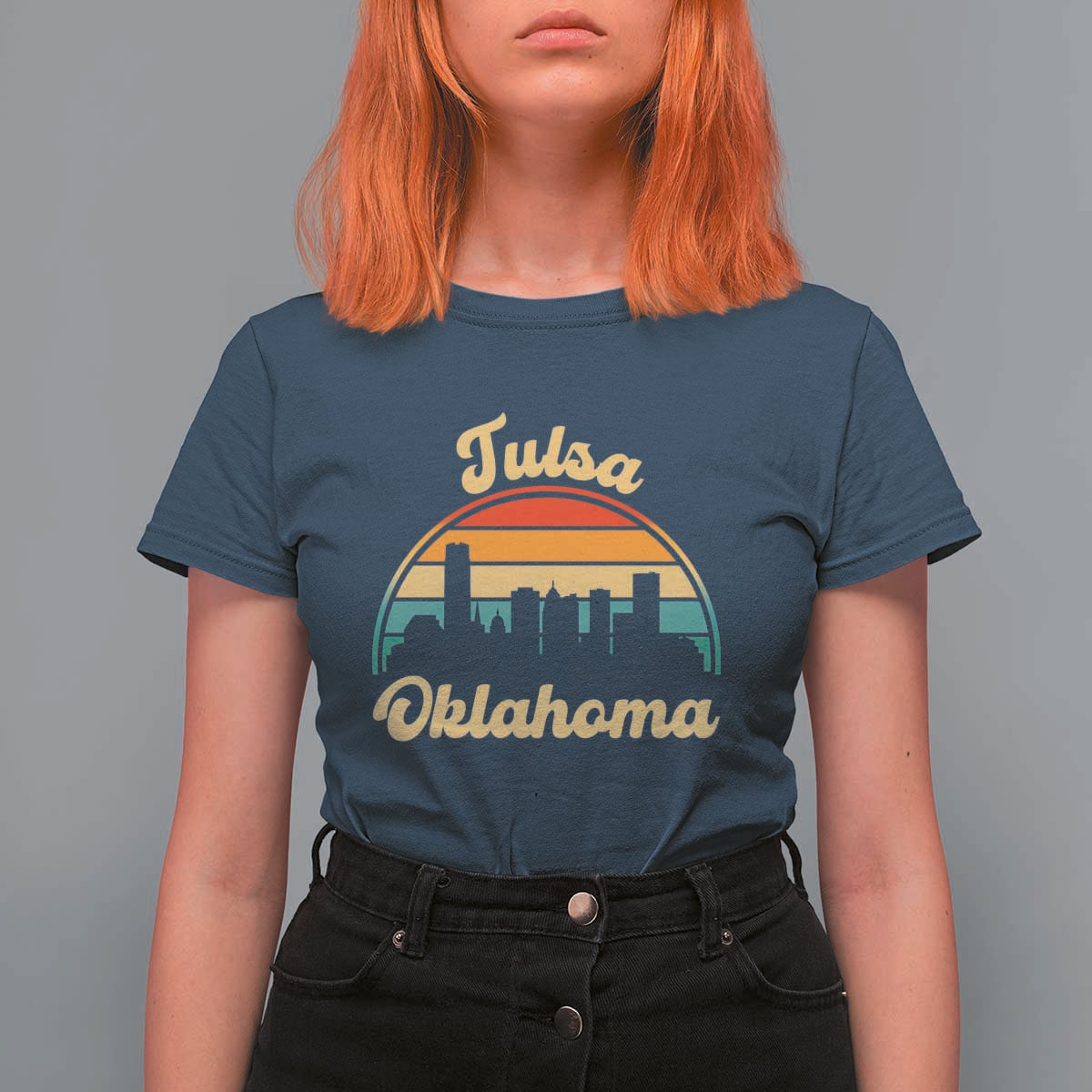 Vintage Tulsa Oklahoma Pride T Shirt For Women Proud Oklahoman Gift