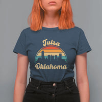 Vintage Tulsa Oklahoma Pride T Shirt For Women Proud Oklahoman Gift