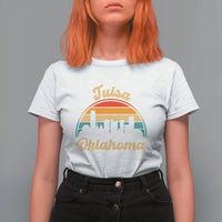 Vintage Tulsa Oklahoma Pride T Shirt For Women Proud Oklahoman Gift