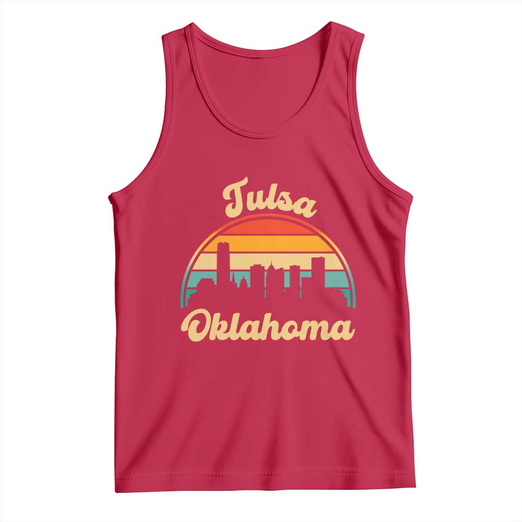 Vintage Tulsa Oklahoma Pride Tank Top Proud Oklahoman Gift