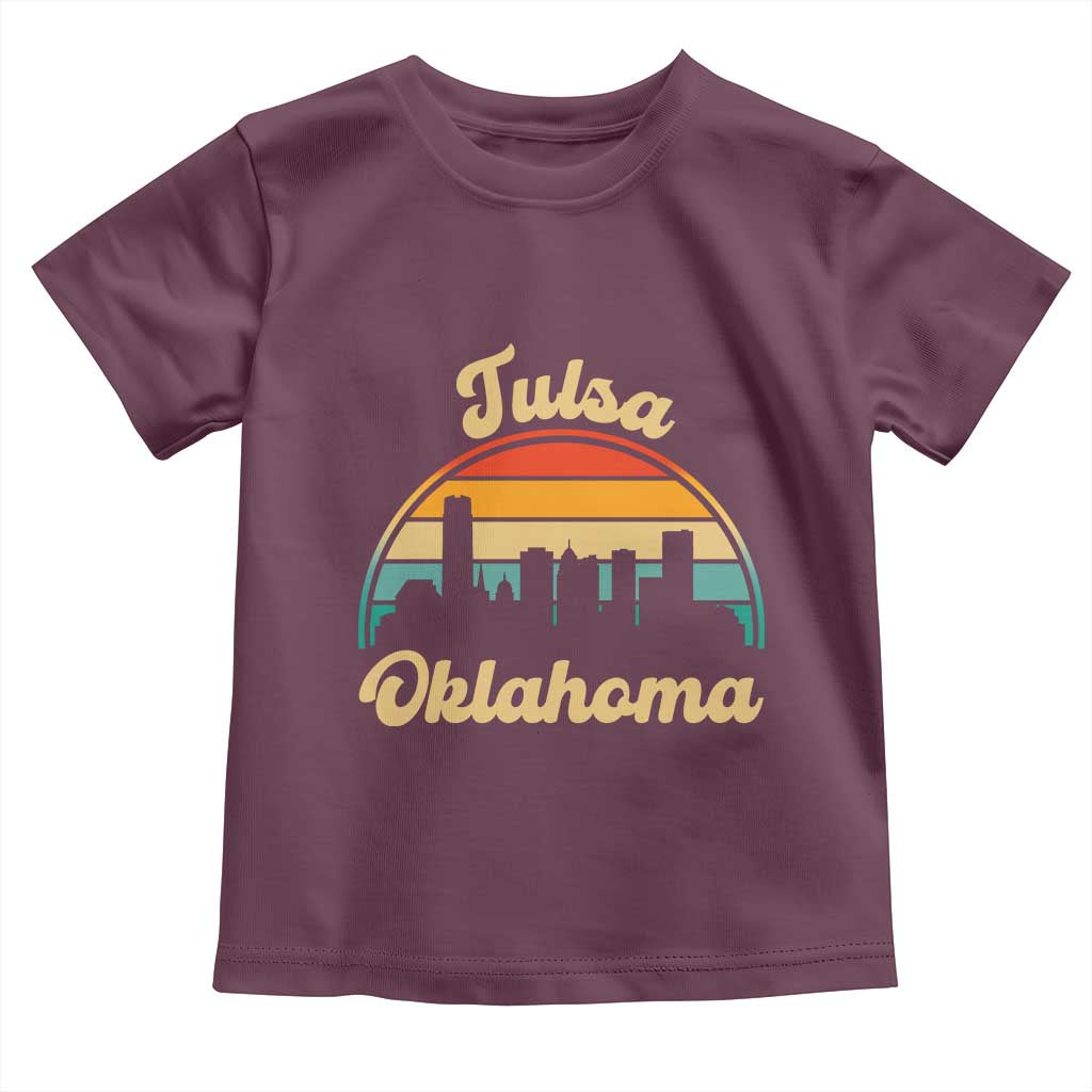 Vintage Tulsa Oklahoma Pride Toddler T Shirt Proud Oklahoman Gift