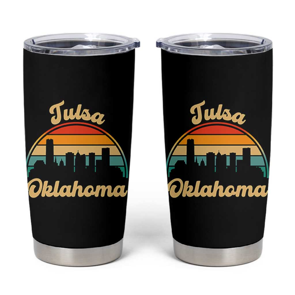 Vintage Tulsa Oklahoma Pride Tumbler Cup Proud Oklahoman Gift