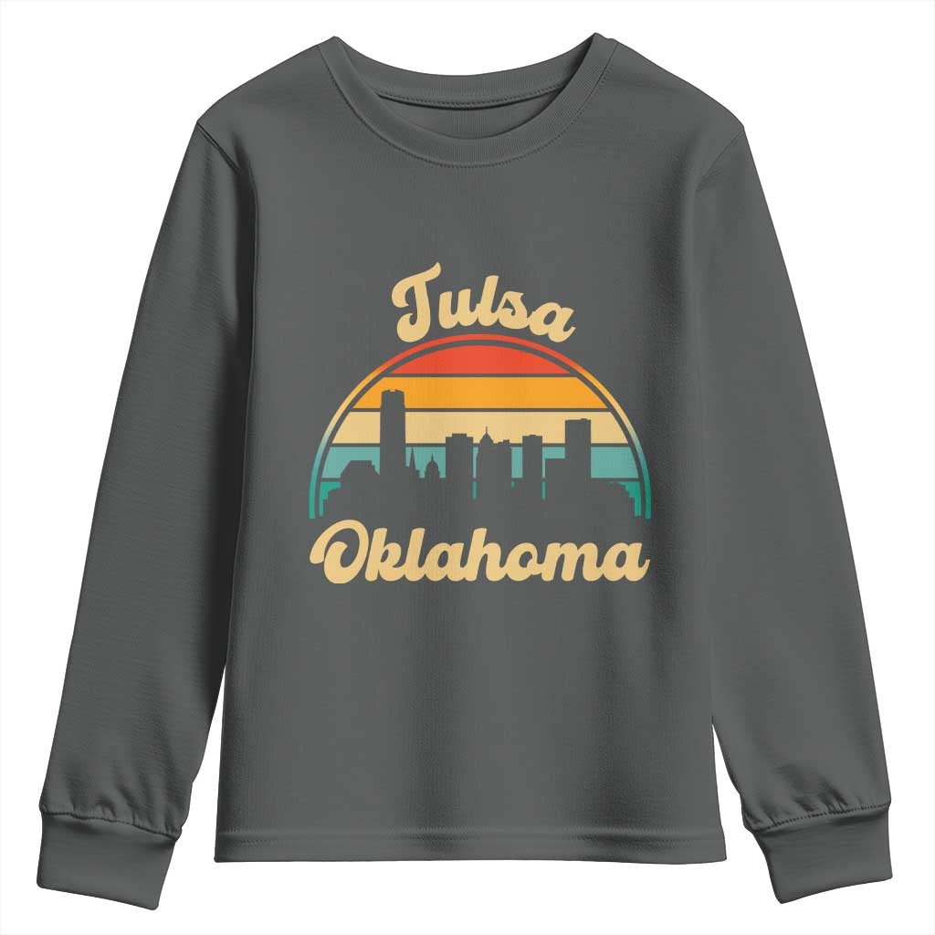 Vintage Tulsa Oklahoma Pride Youth Sweatshirt Proud Oklahoman Gift