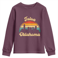 Vintage Tulsa Oklahoma Pride Youth Sweatshirt Proud Oklahoman Gift
