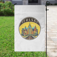 Vintage Tulsa Oklahoma Cityscape Pride Garden Flag