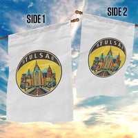 Vintage Tulsa Oklahoma Cityscape Pride Garden Flag