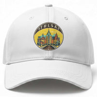 Vintage Tulsa Oklahoma Cityscape Pride Baseball Cap