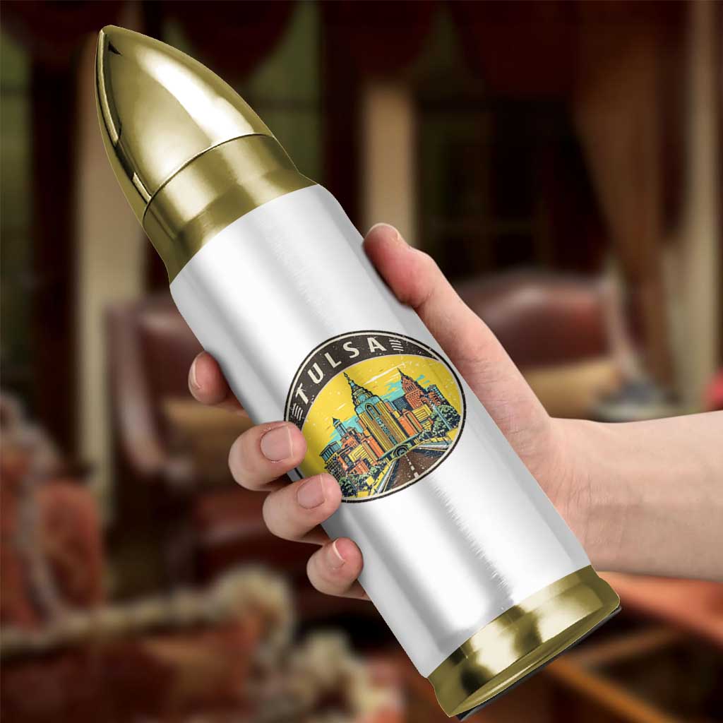 Vintage Tulsa Oklahoma Cityscape Pride Bullet Tumbler