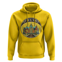 Vintage Tulsa Oklahoma Cityscape Pride Hoodie