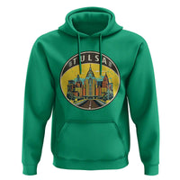Vintage Tulsa Oklahoma Cityscape Pride Hoodie