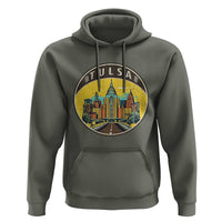 Vintage Tulsa Oklahoma Cityscape Pride Hoodie