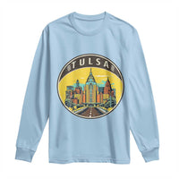 Vintage Tulsa Oklahoma Cityscape Pride Long Sleeve Shirt