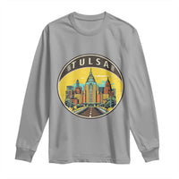 Vintage Tulsa Oklahoma Cityscape Pride Long Sleeve Shirt