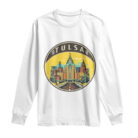 Vintage Tulsa Oklahoma Cityscape Pride Long Sleeve Shirt