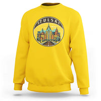 Vintage Tulsa Oklahoma Cityscape Pride Sweatshirt