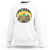 Vintage Tulsa Oklahoma Cityscape Pride Sweatshirt