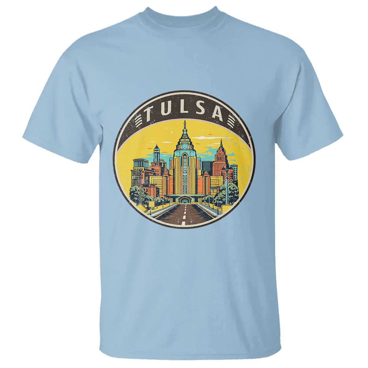 Vintage Tulsa Oklahoma Cityscape Pride T Shirt