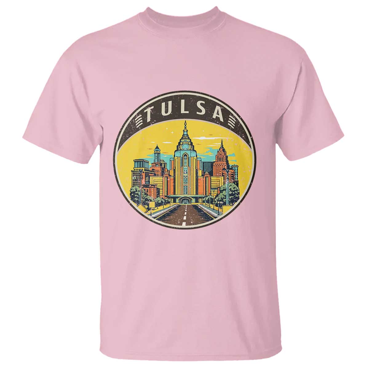 Vintage Tulsa Oklahoma Cityscape Pride T Shirt