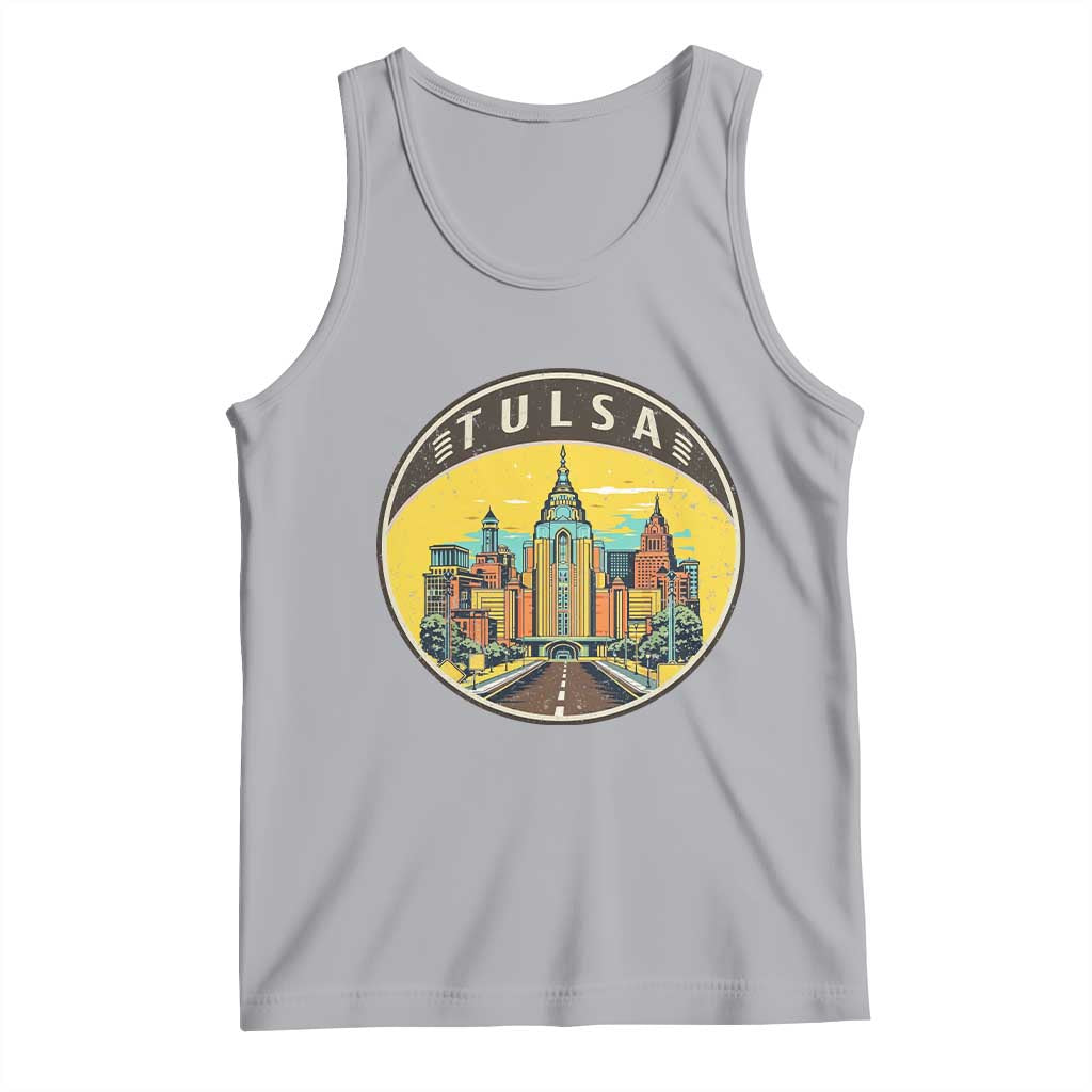 Vintage Tulsa Oklahoma Cityscape Pride Tank Top