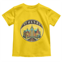 Vintage Tulsa Oklahoma Cityscape Pride Toddler T Shirt