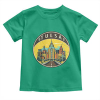 Vintage Tulsa Oklahoma Cityscape Pride Toddler T Shirt