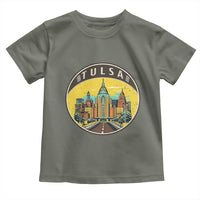 Vintage Tulsa Oklahoma Cityscape Pride Toddler T Shirt