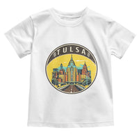 Vintage Tulsa Oklahoma Cityscape Pride Toddler T Shirt