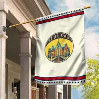 Vintage Tulsa Oklahoma Cityscape Pride Garden Flag