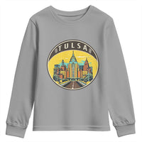 Vintage Tulsa Oklahoma Cityscape Pride Youth Sweatshirt