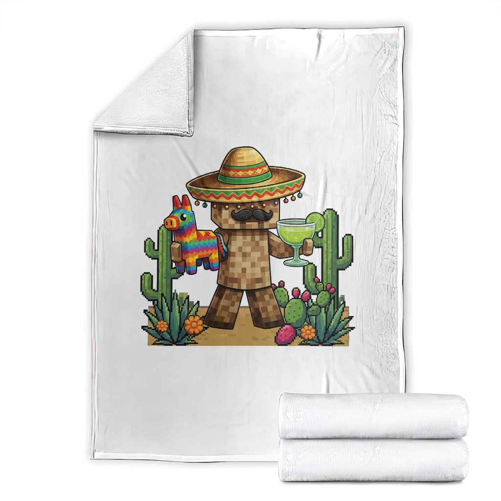 Cinco De Mayo Mexican Gamer Throw Blanket Video Game Fiesta Gift