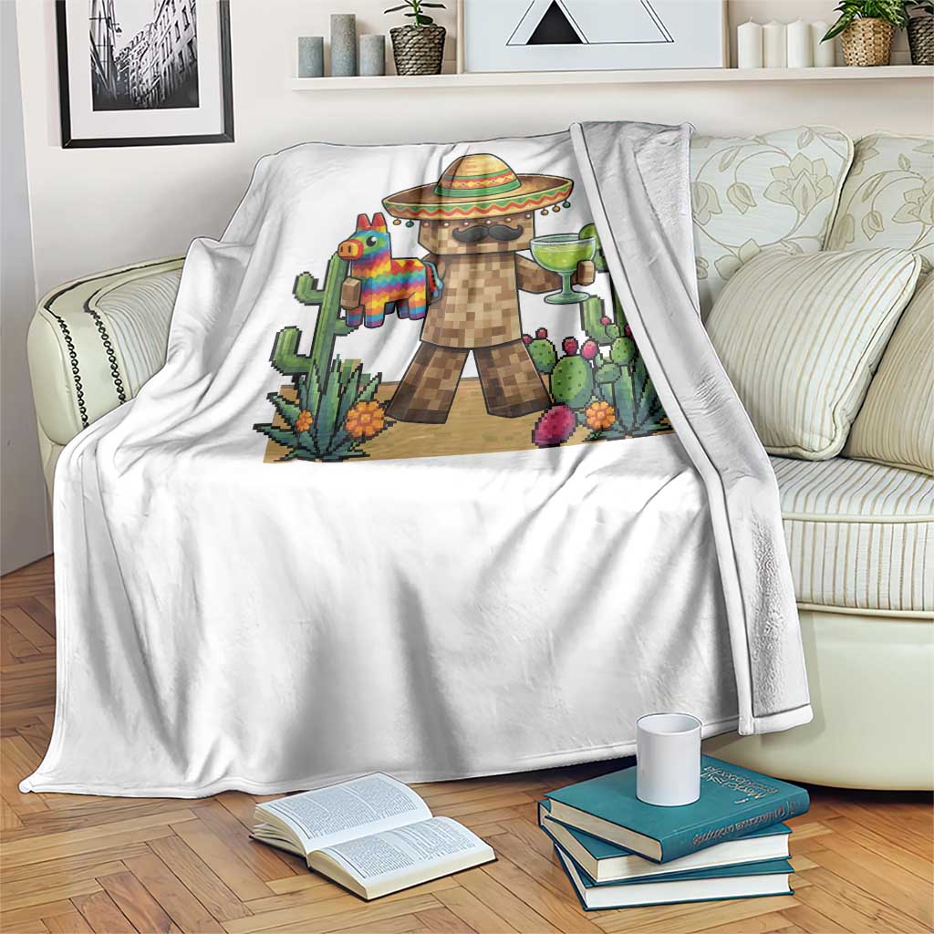 Cinco De Mayo Mexican Gamer Throw Blanket Video Game Fiesta Gift