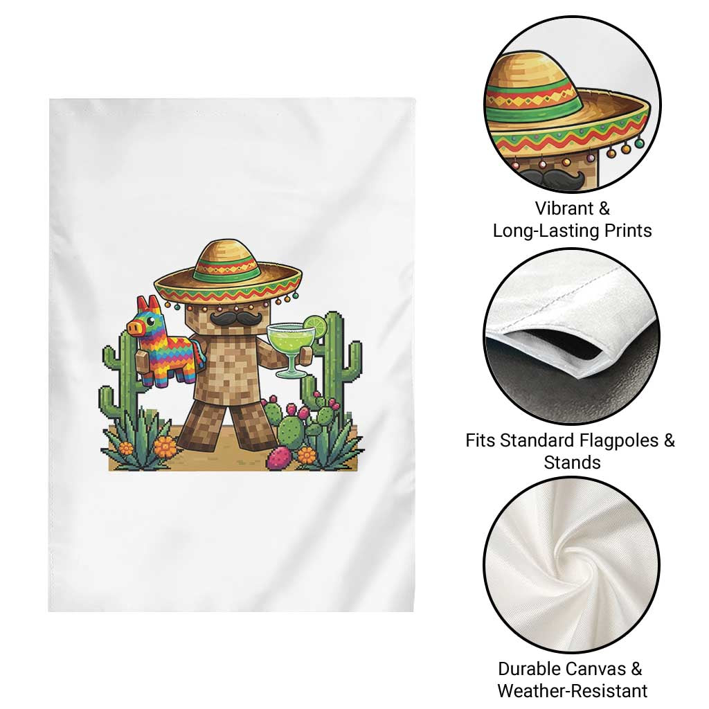 Cinco De Mayo Mexican Gamer Garden Flag Video Game Fiesta Gift