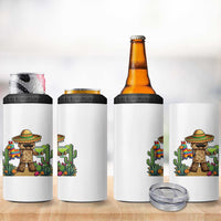 Cinco De Mayo Mexican Gamer 4 in 1 Can Cooler Tumbler Video Game Fiesta Gift
