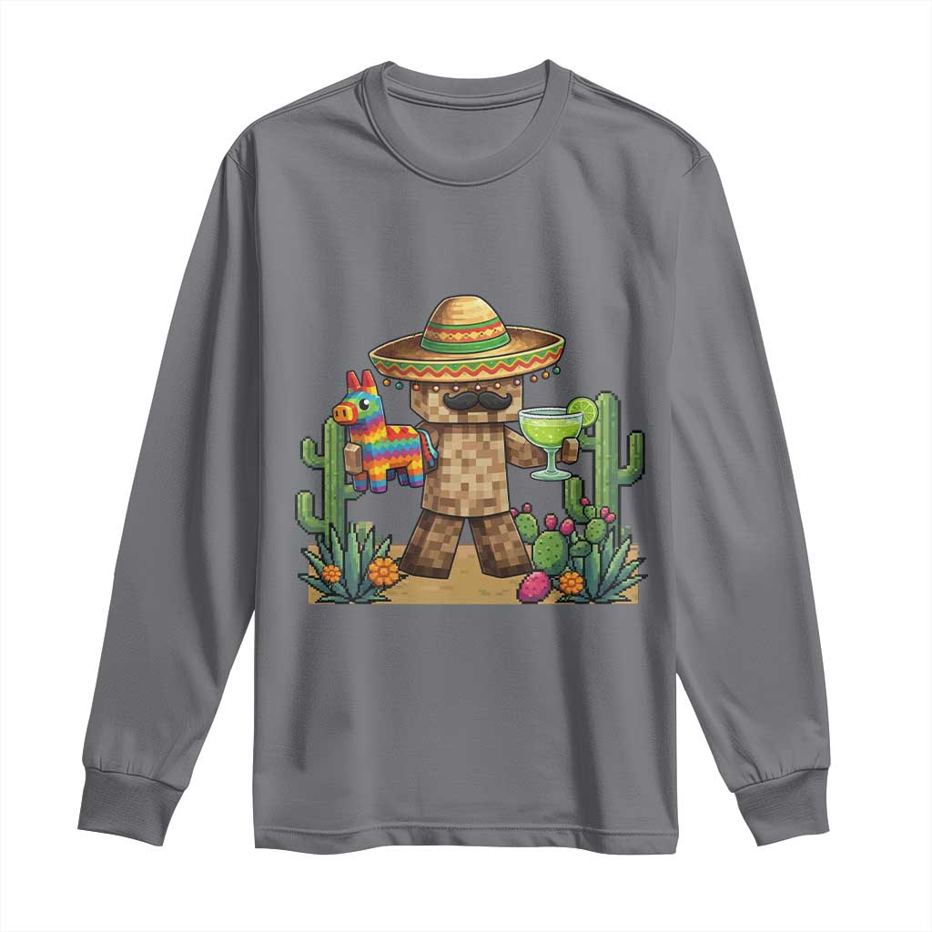 Cinco De Mayo Mexican Gamer Long Sleeve Shirt Video Game Fiesta Gift