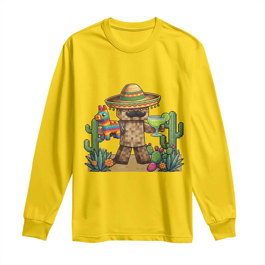 Cinco De Mayo Mexican Gamer Long Sleeve Shirt Video Game Fiesta Gift