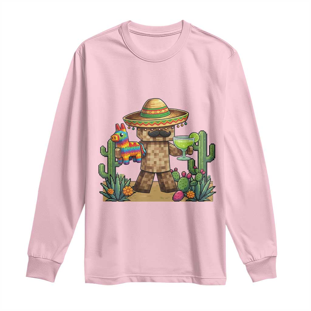 Cinco De Mayo Mexican Gamer Long Sleeve Shirt Video Game Fiesta Gift