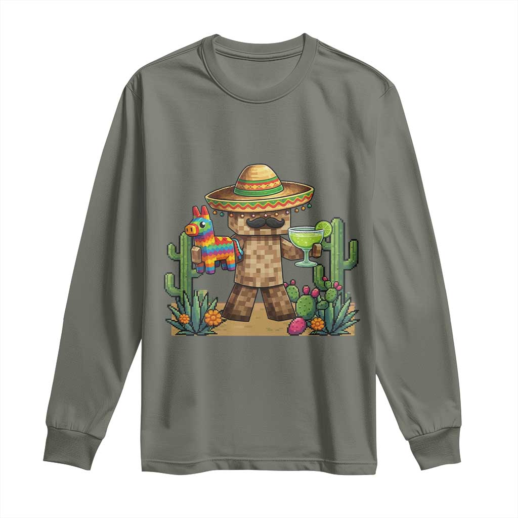 Cinco De Mayo Mexican Gamer Long Sleeve Shirt Video Game Fiesta Gift