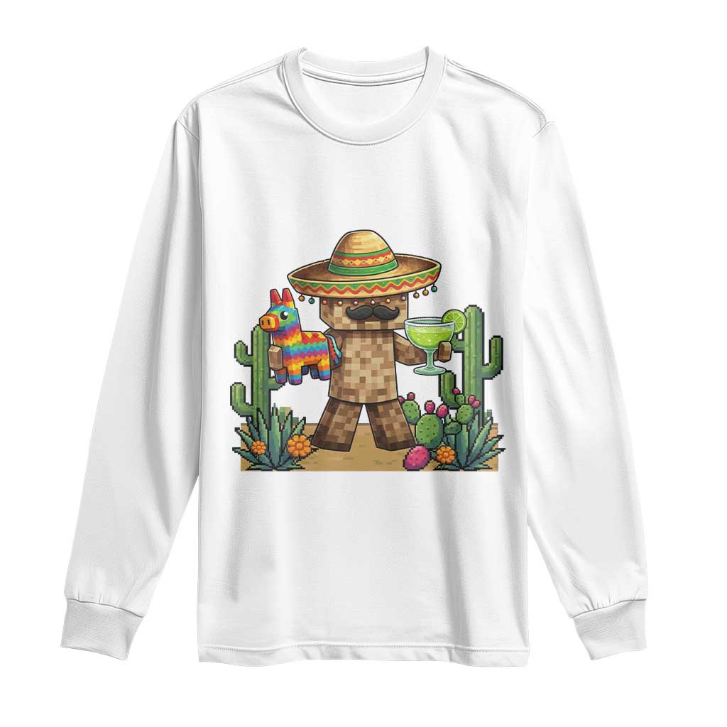 Cinco De Mayo Mexican Gamer Long Sleeve Shirt Video Game Fiesta Gift