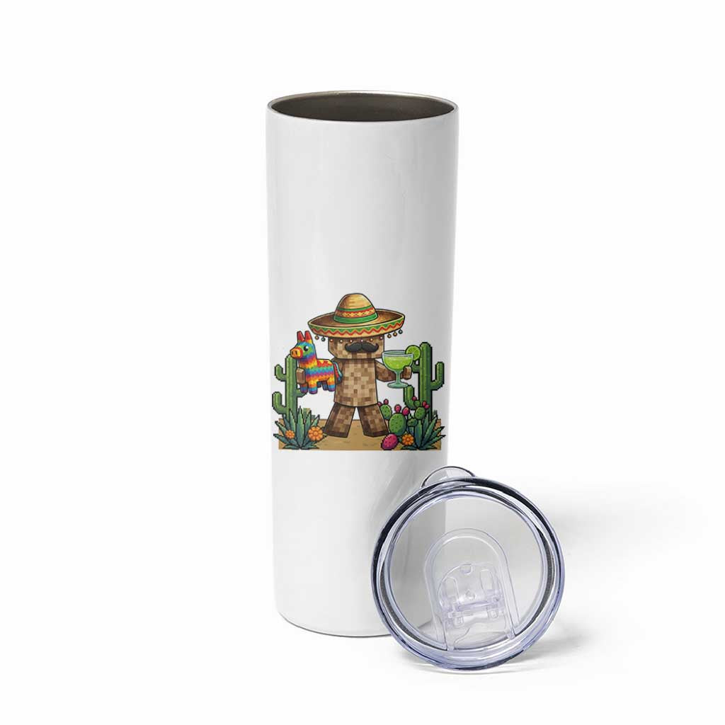 Cinco De Mayo Mexican Gamer Skinny Tumbler Video Game Fiesta Gift