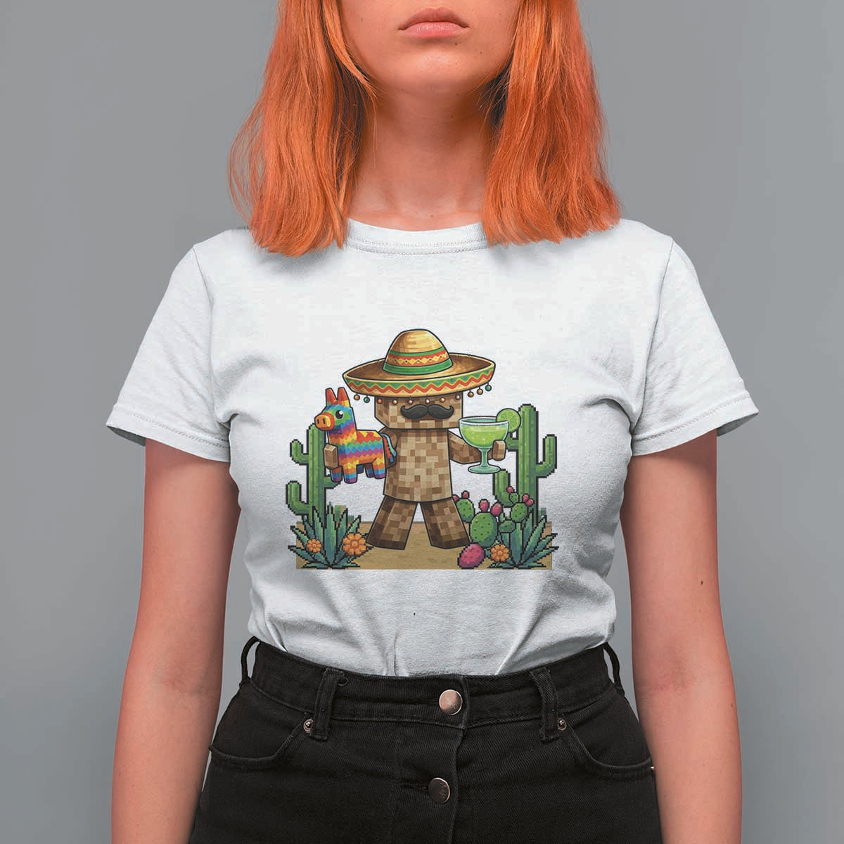 Cinco De Mayo Mexican Gamer T Shirt For Women Video Game Fiesta Gift