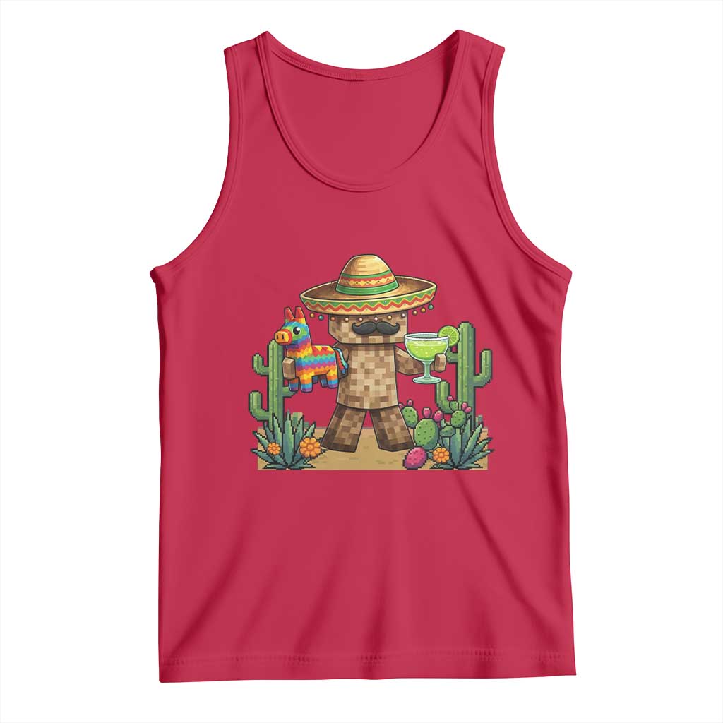 Cinco De Mayo Mexican Gamer Tank Top Video Game Fiesta Gift