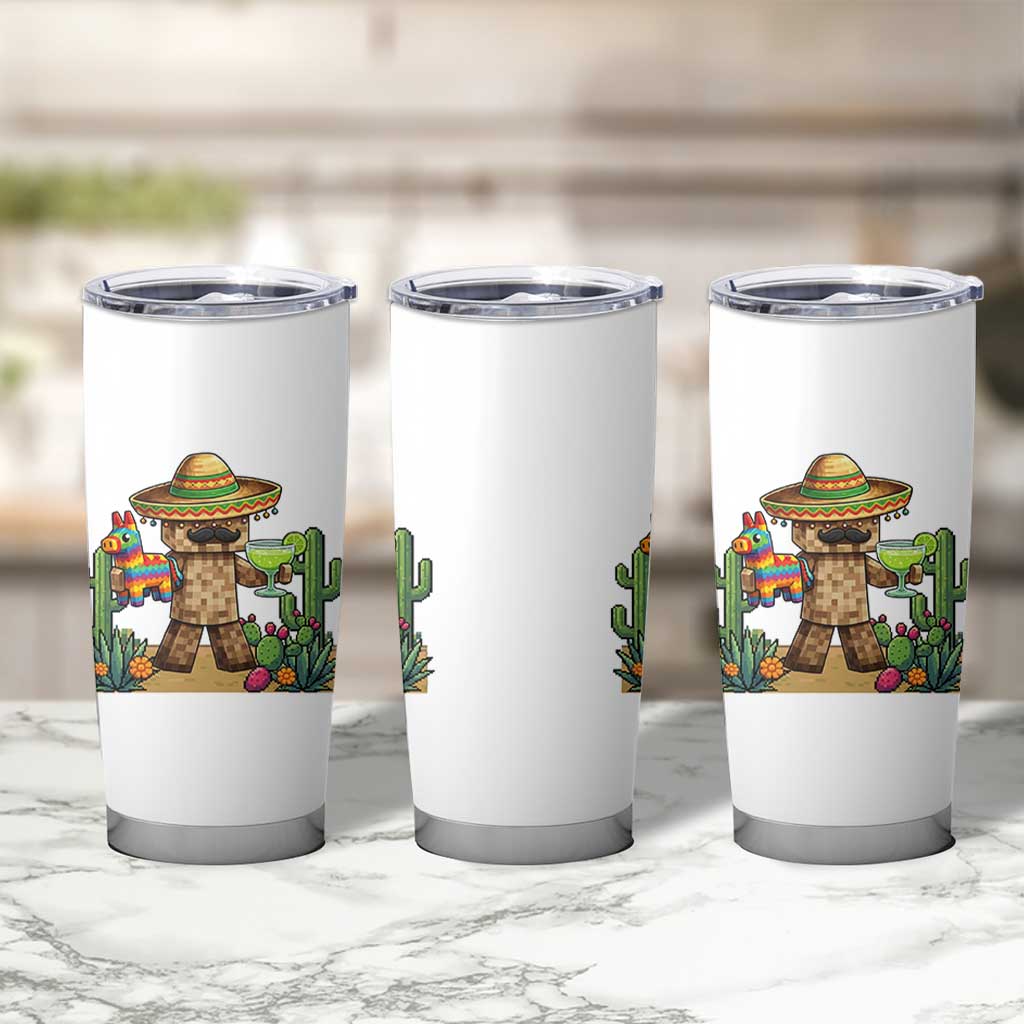 Cinco De Mayo Mexican Gamer Tumbler Cup Video Game Fiesta Gift