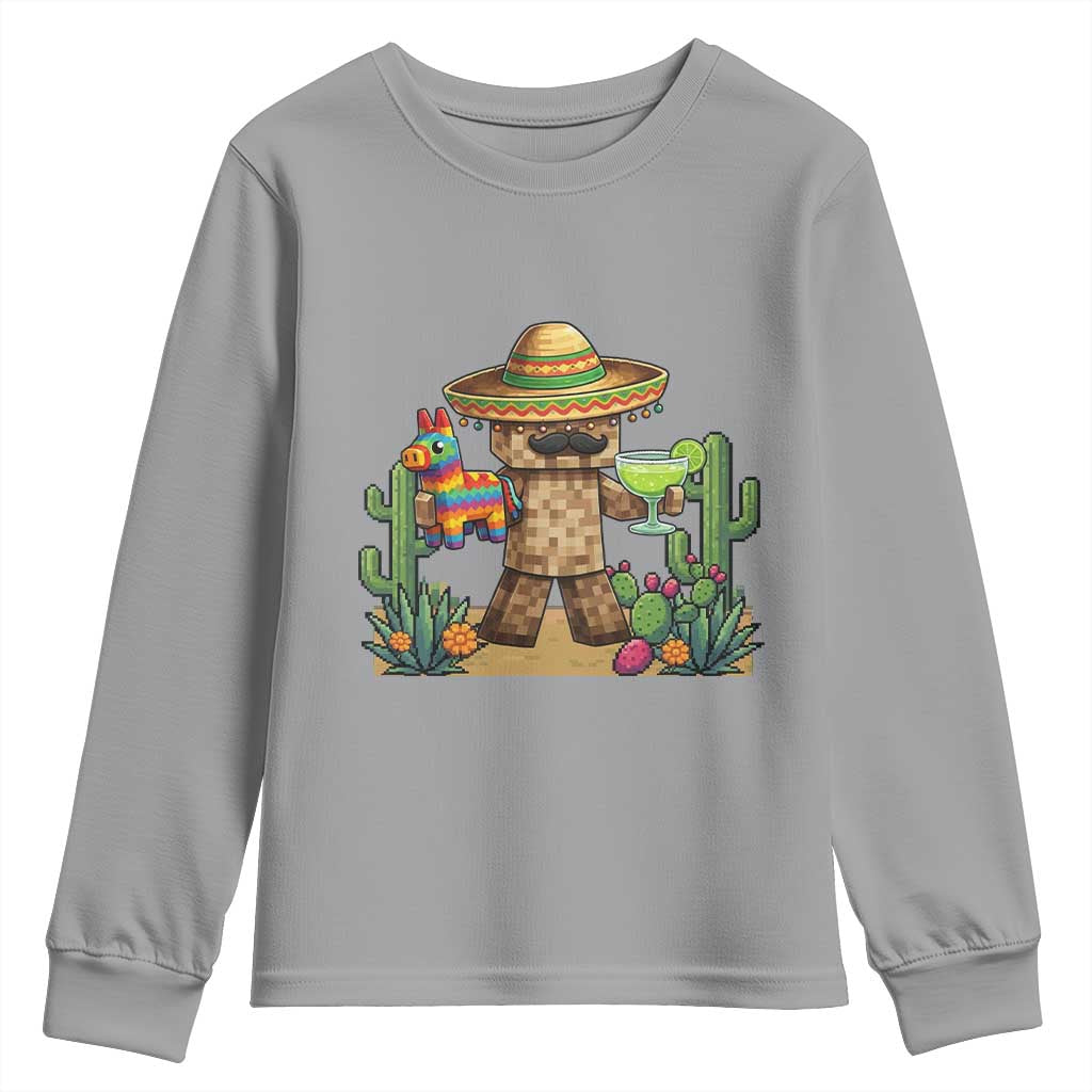 Cinco De Mayo Mexican Gamer Youth Sweatshirt Video Game Fiesta Gift