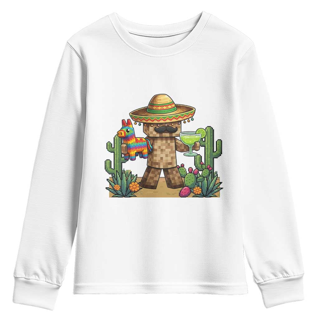 Cinco De Mayo Mexican Gamer Youth Sweatshirt Video Game Fiesta Gift