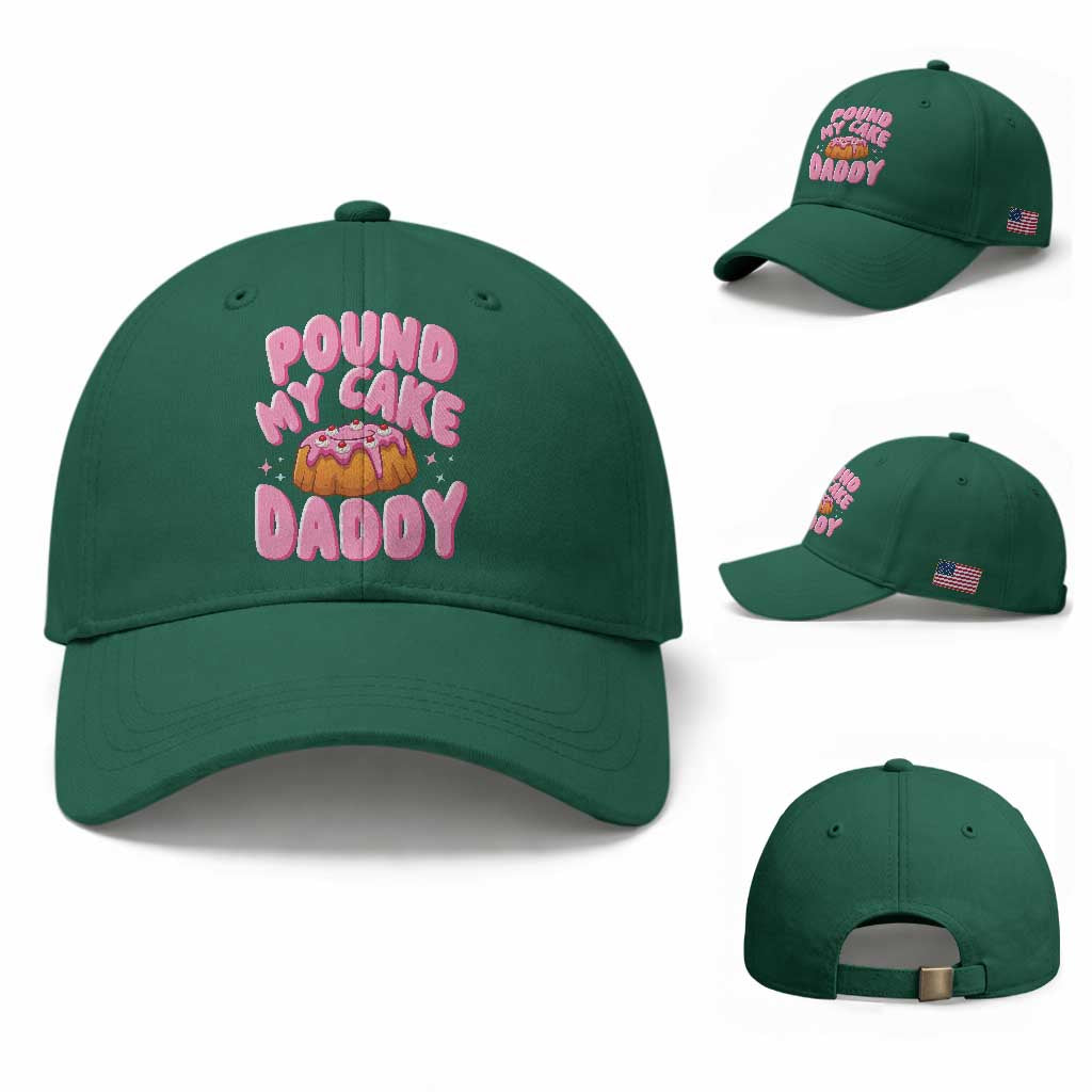 Funny Adult Humor Baseball Cap Pound My Cake Daddy