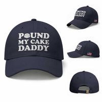 Funny Baking Pun Adult Humor Baseball Cap Pound My Cake Daddy