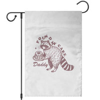 Funny Raccoon Adult Humor Gag Gift Garden Flag Pound My Cake Daddy